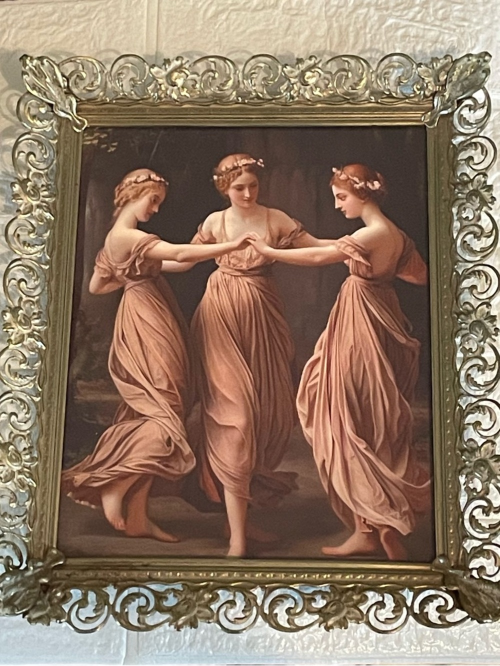 Ornate Three Dancing Women Art